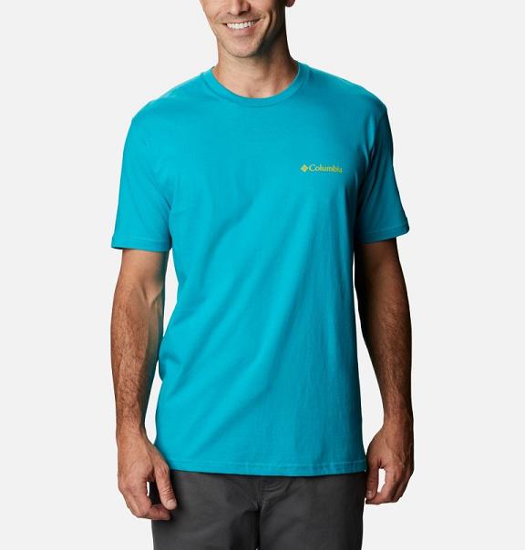 Columbia PFG T-Shirt White For Men's NZ72619 New Zealand